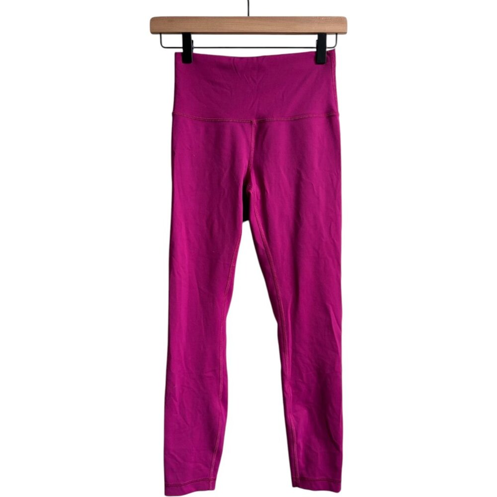 Lululemon Wunder Train High-Rise Tight Leggings 25"Magenta Purple 6 - Picture 2 of 6